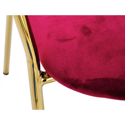 Krzesło pikowane ze złotymi nóżkami Piano 2X