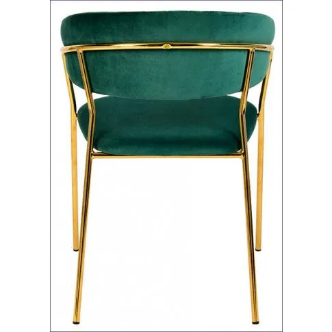 Welurowe krzesło z metalowym korpusem Piano 2X