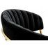 Krzesło czarne glamour Piano 2X