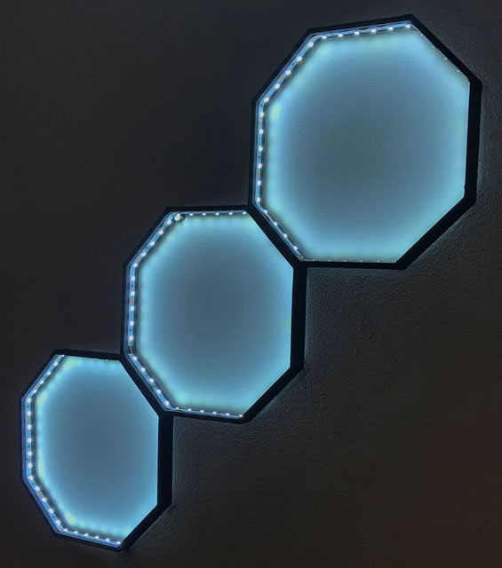 Nowoczesna lampa ścienna LED EX380-Axela z drewnianą oprawą