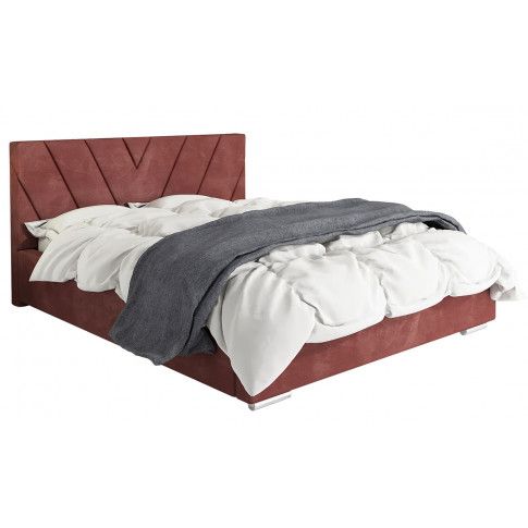 Tapicerowane łóżko z zagłówkiem 90x200 Orina