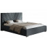 Tapicerowane łóżko z drewnianym stelażem 160x200 Orina 2X