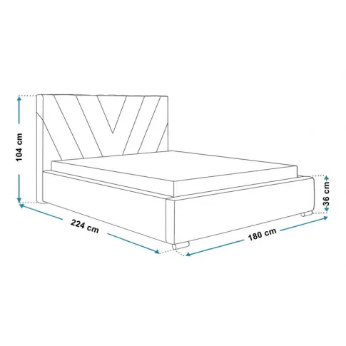 Wymiary łóżka 160x200 Orina