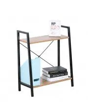 Czarny regał loftowy - Mefis 3X w sklepie Edinos.pl