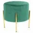 Zielona pufa Nahia złote nóżki