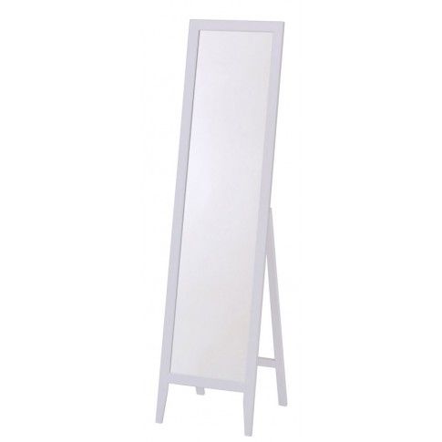 Zdjęcie produktu Drewniane lustro stojące Regis - białe.