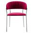 Krzesło burgund welurowe Piano 3X wiz 4