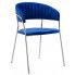 Ciemnoniebieskie pikowane krzesło Piano 3X