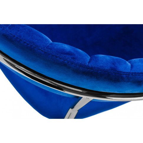 Krzesło ciemnoniebieskie pikowane Piano 3X