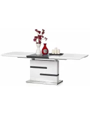 Stół rozkładany biały + popiel - Maurycy w sklepie Edinos.pl