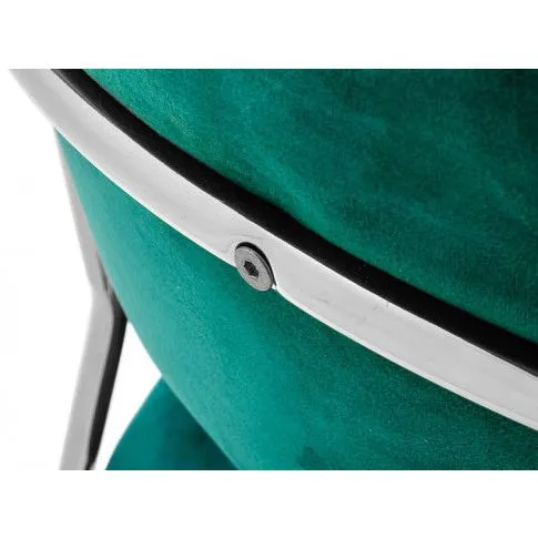 Krzesło ciemnozielone glamour Piano 3X