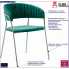 Krzesło ciemnozielone Piano 3X