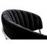Krzesło czarne tapicerowane glamour Piano 3X wiz 5