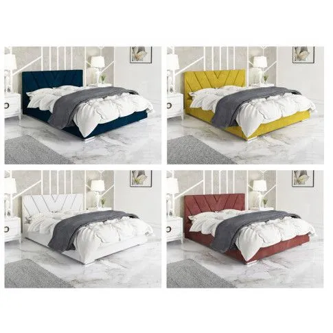 Wybrana kolorystyka tapicerowanego łózka Orina