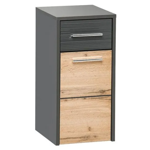 Pionowa wiszaca szafla lazienkowa Madryt 4X Antracyt