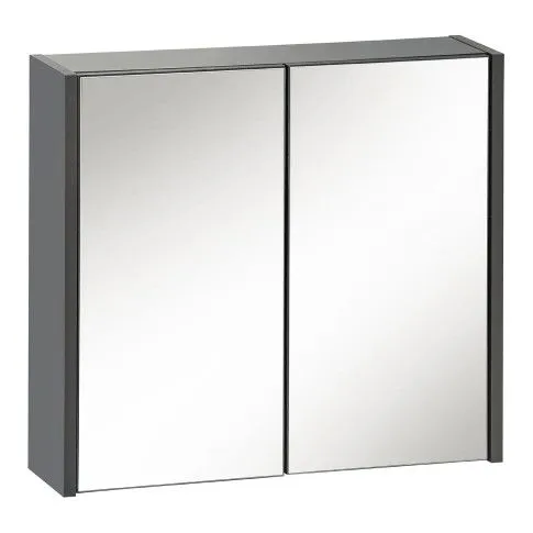 Wiszaca szafka lazienkowa z lustrem Madryt 6X Antracyt