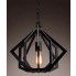 Czarna lampa wisząca EX399-Velsa w stylu loftowym
