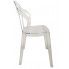 Eleganckie bezbarwne krzesło Parison