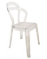 Transparentne krzesło do salonu - Parison w sklepie Edinos.pl