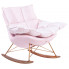 Jasno różowy fotel bujany Cradle