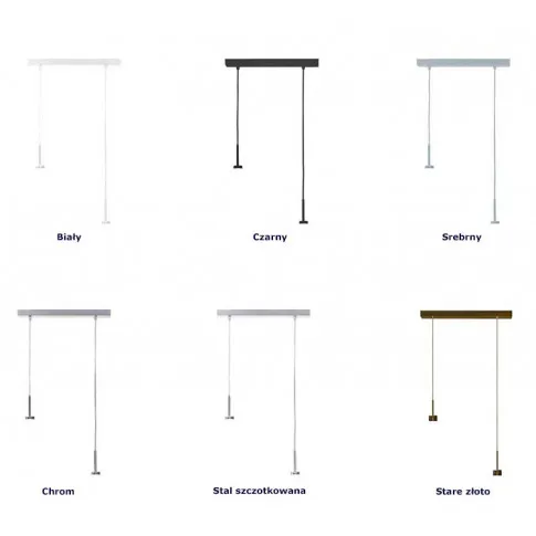 Kolorystyka stelaży lampy wiszącej EX424-Montanex