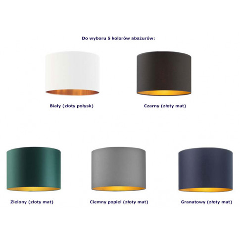 Kolorystyka abażurów lampy wiszącej EX429-Montani
