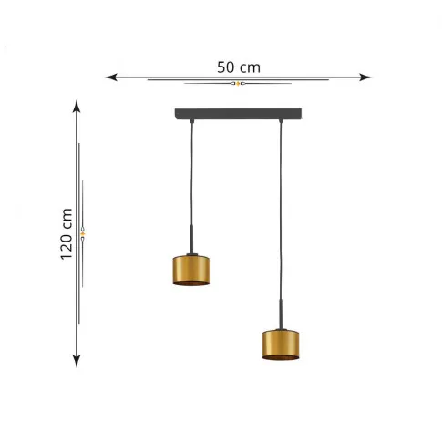 Wymiary lampy wiszącej EX434-Montanox