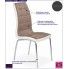 Fotografia Tapicerowane krzesło pikowane Spelter - cappuccino z kategorii Krzesła metalowe do kuchni
