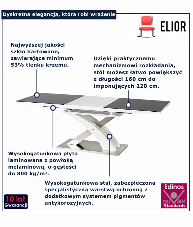 stół lakierowany Nomer