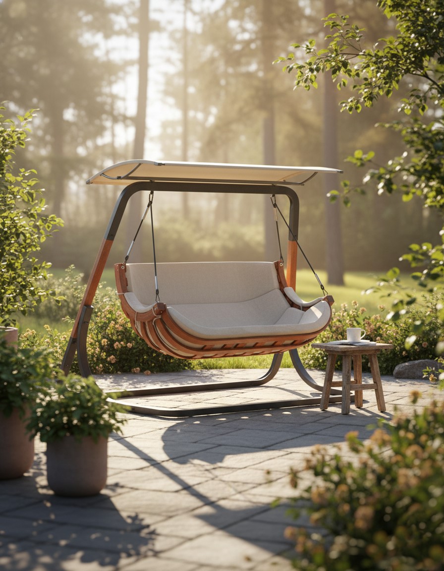 Produkt Fotel wiszący podwójny z daszkiem - Oreso 5X