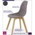 Fotografia Skandynawskie krzesło Nevil - popielate z kategorii Krzesła wg koloru/stylu