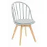 Szare krzesło patyczak Malene 2X