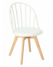 Białe krzesło patyczak - Malene 2X  w sklepie Edinos.pl