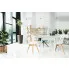 Białe nowoczesne krzesło patyczak   Terroni 2X