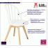 Wygodne krzesło Malene 2X białe