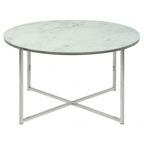 Szklany stolik do salonu z metalowymi nogami Nodino 2X