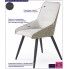 Fotografia Tapicerowane krzesło Ormer - popiel + beton z kategorii Krzesła tapicerowane