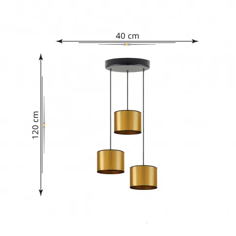 Wymiary lampy wiszącej EX453-Pueblar