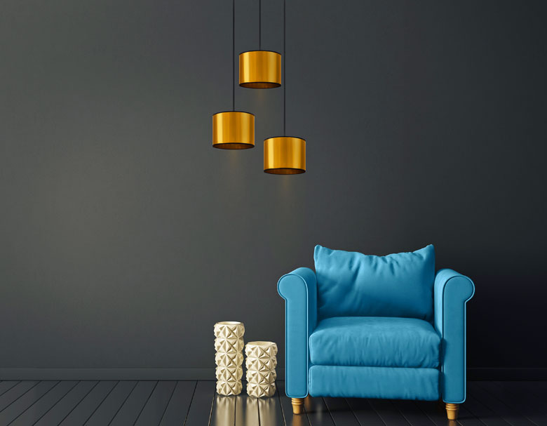 Regulowana złota lampa wisząca A261-Selima w stylu glamour