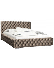 Dwuosobowe łóżko z zagłówkiem 140x200 Sari 3X - 36 kolorów w sklepie Edinos.pl