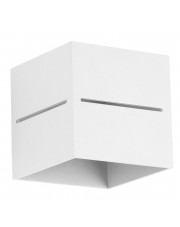 Biały minimalistyczny kinkiet kostka E050-Quade w sklepie Edinos.pl