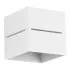Biały minimalistyczny kinkiet kostka E050-Quade