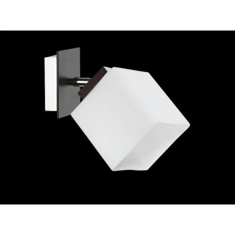 Kwadratowy klasyczny kinkiet z drewna i szkła EX457-Amelis