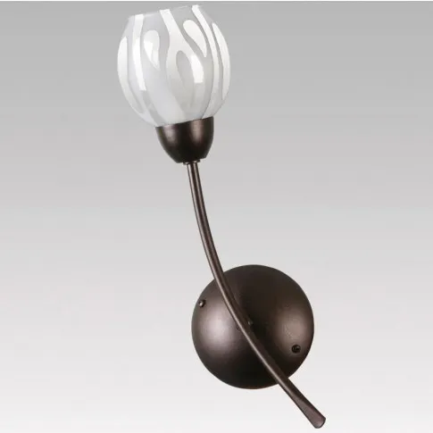 Klasyczny kinkiet ze zdobionym kloszem EX458-Kaszmis