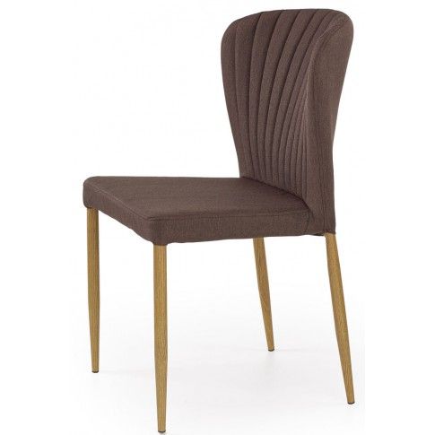 Zdjęcie produktu Tapicerowane krzesło Rexis - brązowe.