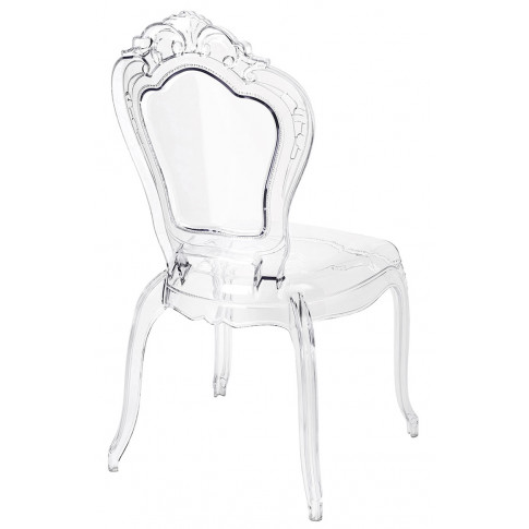 Bezbarwne krzesło do salonu i jadalni Trixi 2X
