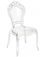 Transparentne krzesło do jadalni - Trixi 2X w sklepie Edinos.pl