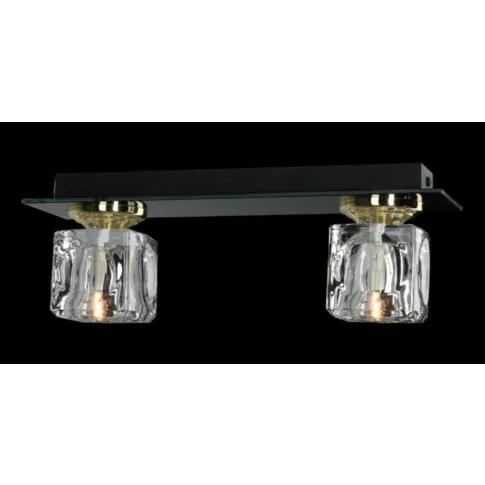 Podwójna lampa sufitowa EX460-Riwo ze szklanymi kloszami glamour