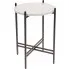 Biało czarny stolik kawowy Lilien 30 cm