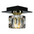 Czarna lampa sufitowa z kryształowym kloszem - EX466-Riwo